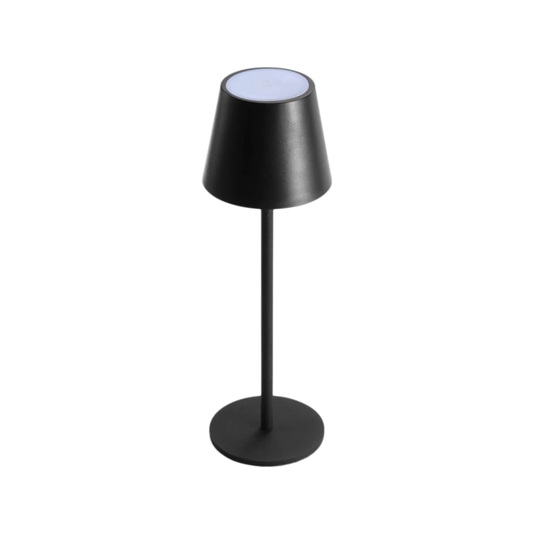 LÁMPARA PORTÁTIL / DE MESA LED STUDIO PORTÁTIL 2.5W LUZ CÁLIDA (3000K) NEUTRA (4000K) Y FRÍA (6500K) IP54 NEGRA