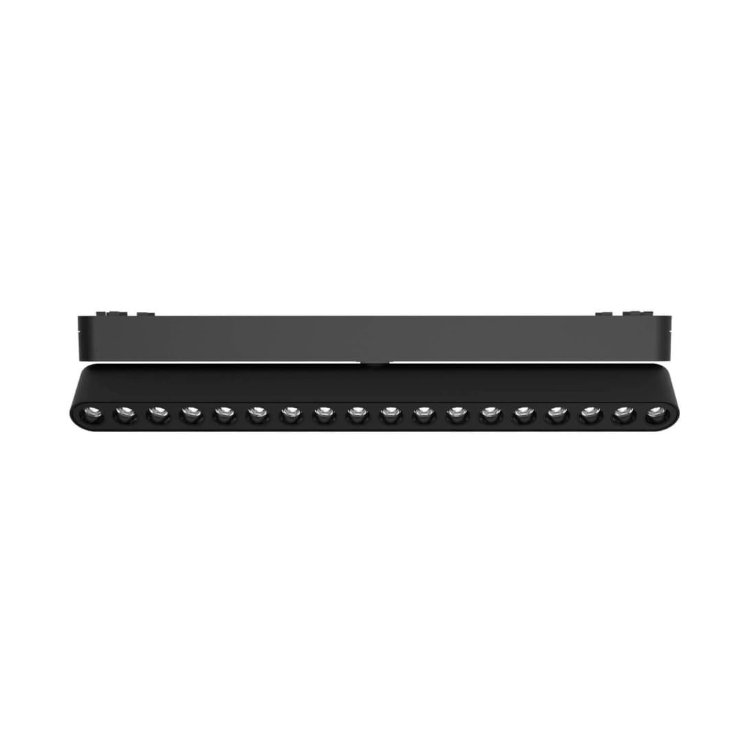 FOCO RIEL LED STUDIO PARA RIEL MAGNÉTICO LINEAL DIRIGIBLE 16W LUZ CÁLIDA (3000K) NEGRO