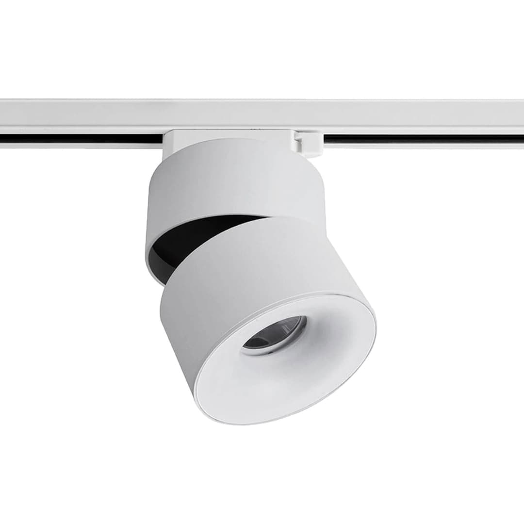 FOCO RIEL LED STUDIO TITAN DIRIGIBLE 12W LUZ CÁLIDA (3000K) BLANCO