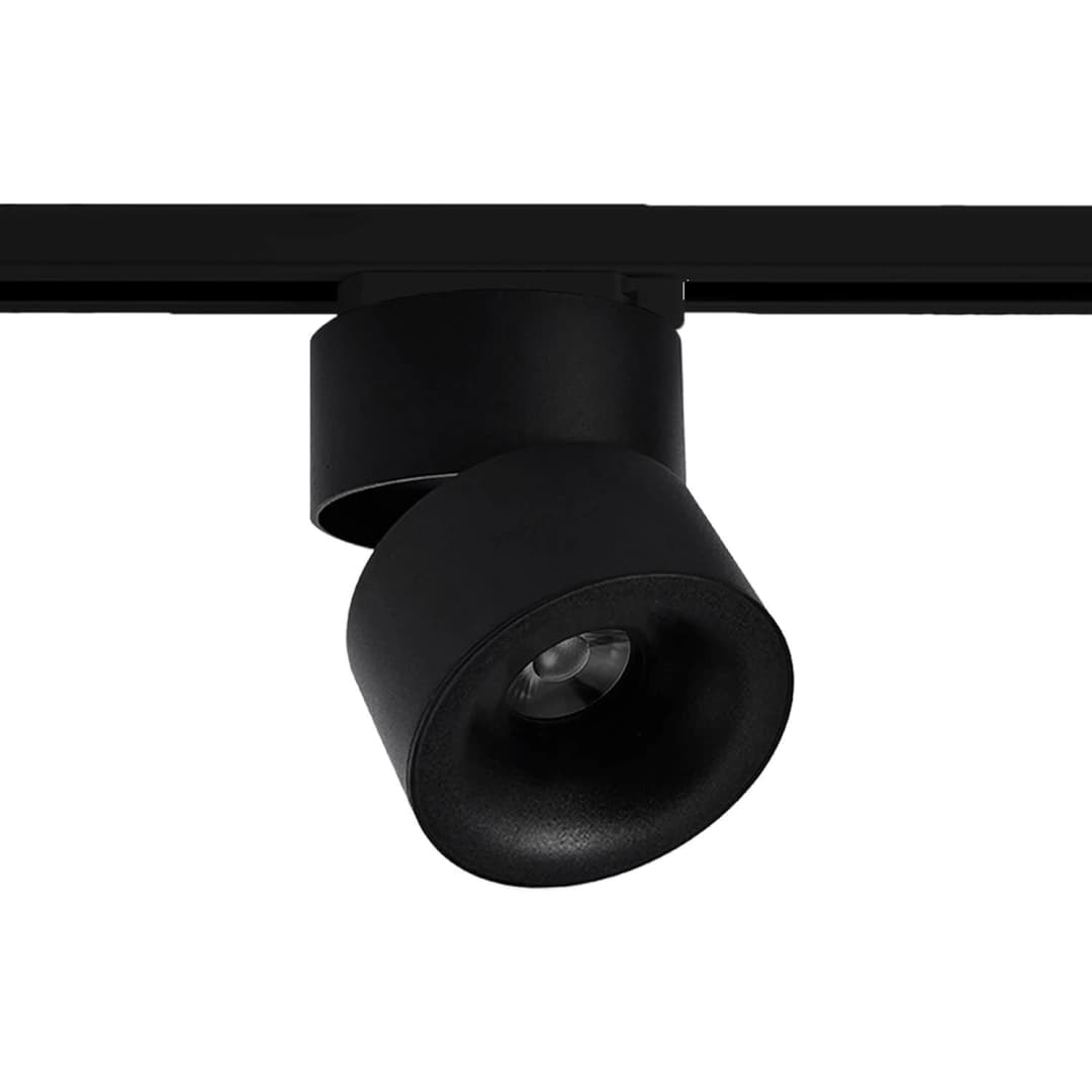 FOCO RIEL LED STUDIO TITAN DIRIGIBLE 12W LUZ CÁLIDA (3000K) NEGRO