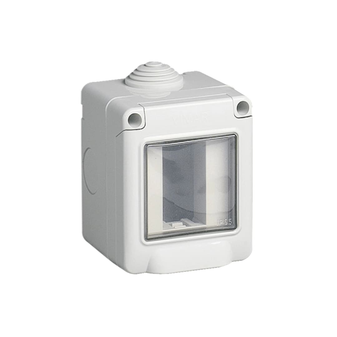 CAJA VIMAR CAJAS Y CENTRALITAS SUPERFICIAL 1 MÓDULO IP55 BLANCO (14901)