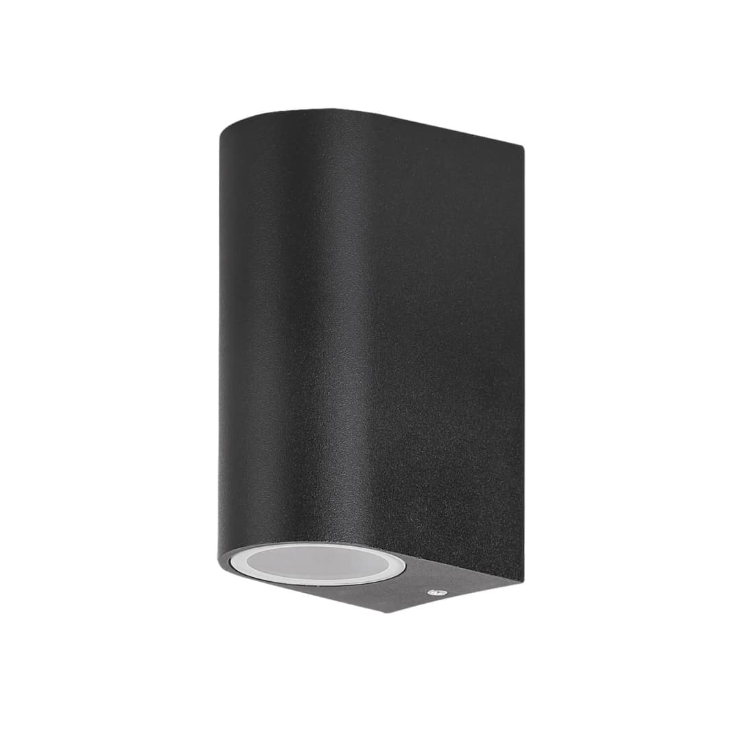 APLIQUÉ MURO LED STUDIO OLA BIFOCAL IP65 (NO INCLUYE AMPOLLETA GU10) NEGRO