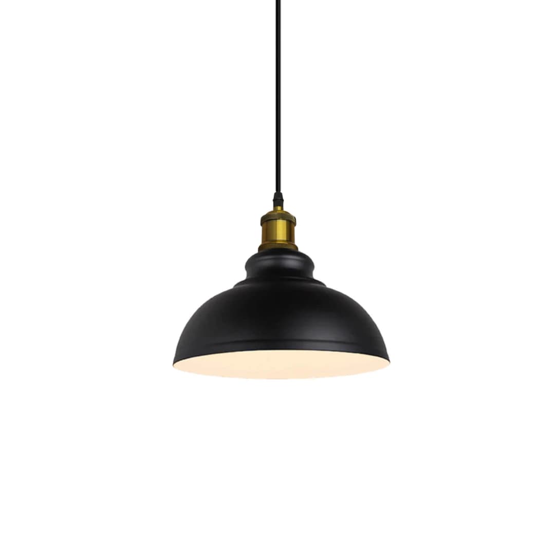 LÁMPARA COLGANTE LED STUDIO APOLO (SIN AMPOLLETA E27) NEGRO BLANCO