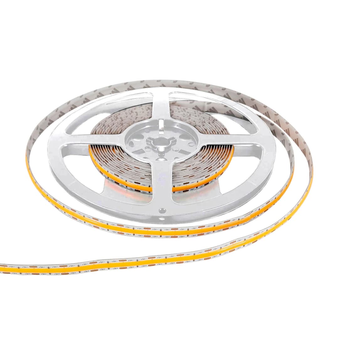 CINTA LED STUDIO COB 8W/M LUZ CÁLIDA (3000K) 12V (5 METROS) BLANCA