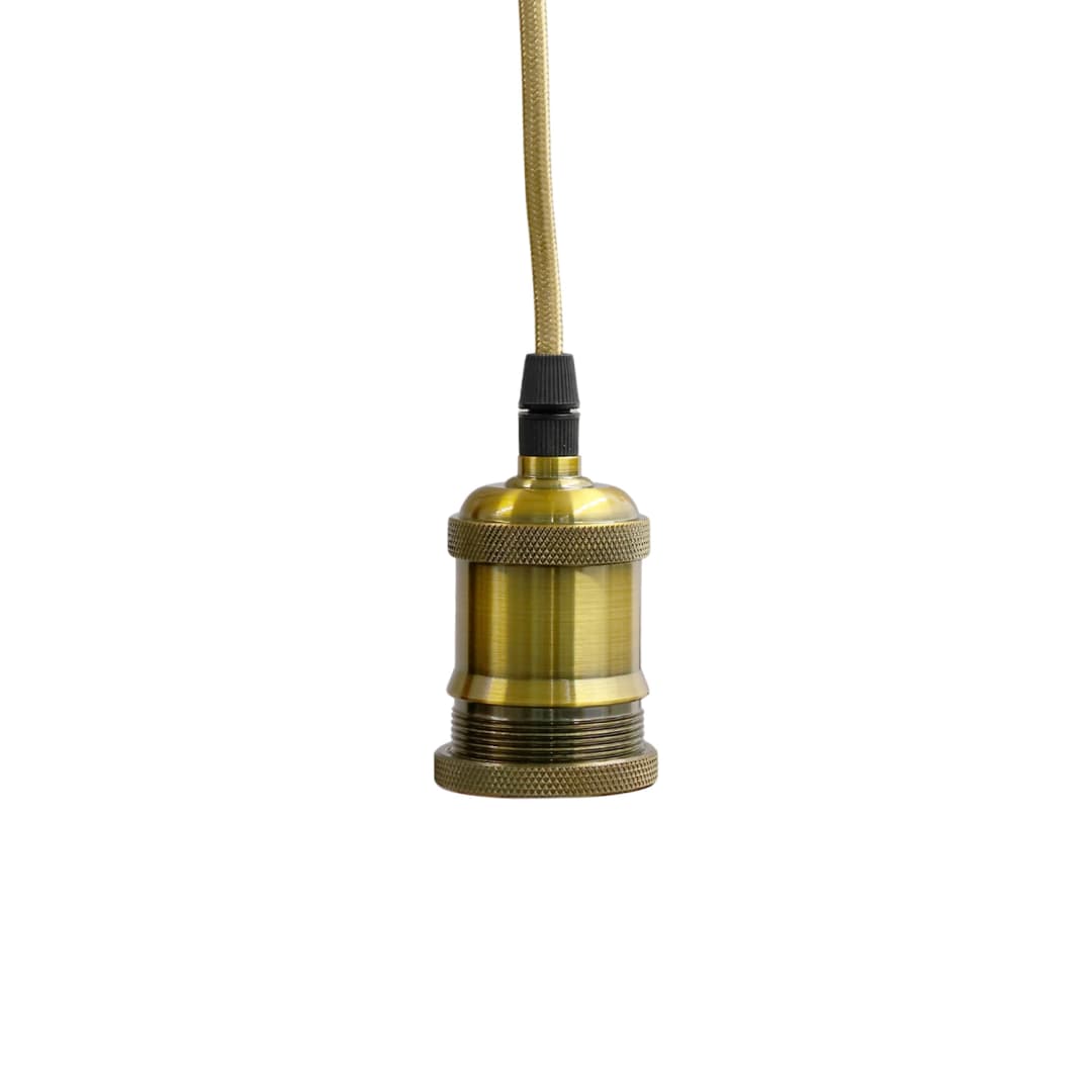 SOQUETE PARA LÁMPARA COLGANTE E27 LED STUDIO DORADO