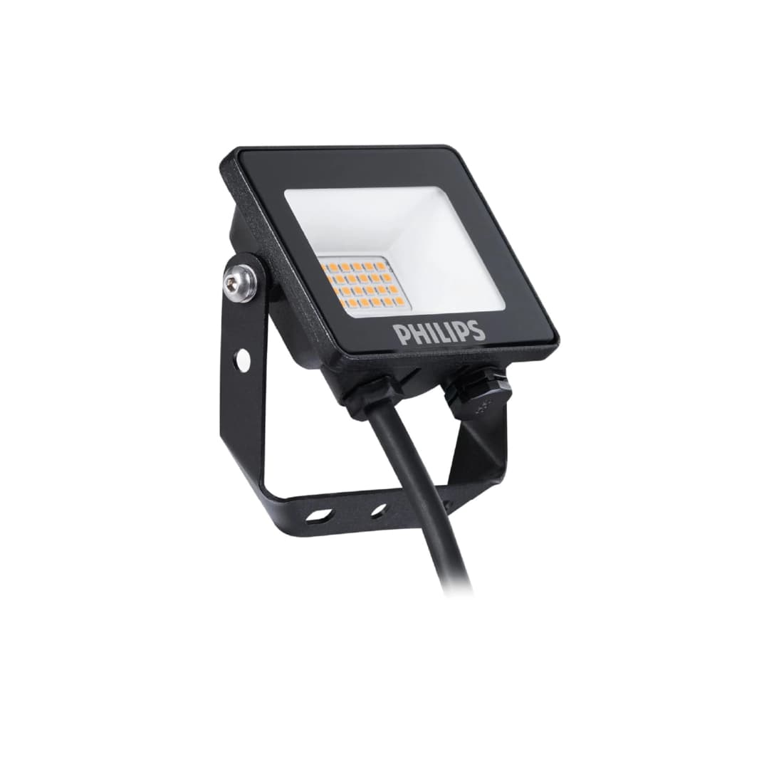 PROYECTOR PHILIPS ESSENTIAL SMARTBRIGHT FLOOD WV 10W LUZ CÁLIDA (3000K) IP65 NEGRO (911401822888)