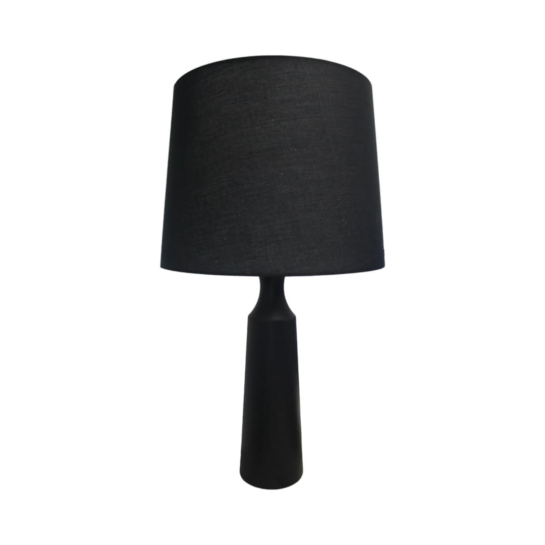 LÁMPARA DE MESA LED STUDIO TECA (SIN AMPOLLETA E27) NEGRO