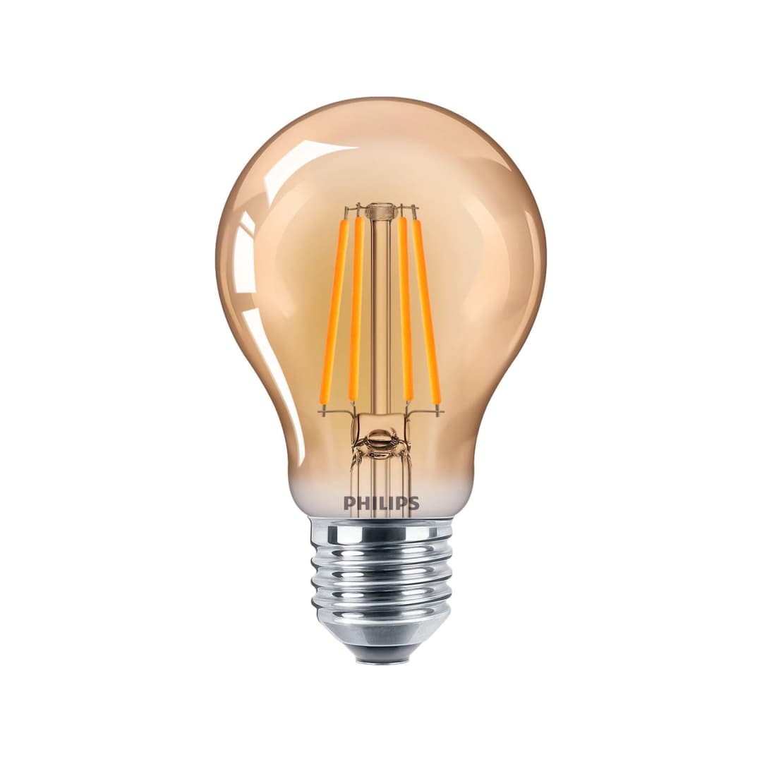 AMPOLLETA E27 PHILIPS FILAMENTO 4W LUZ CÁLIDA (2500K) ÁMBAR (929001941586)