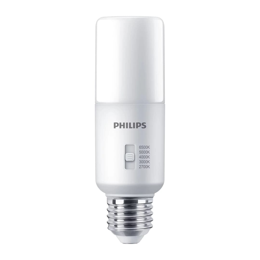 AMPOLLETA E27 PHILIPS STICK DIPSWITCH DIMEABLE 14W LUZ CÁLIDA (2700K) A FRÍA (6500K) CCT BLANCA (929003785819)