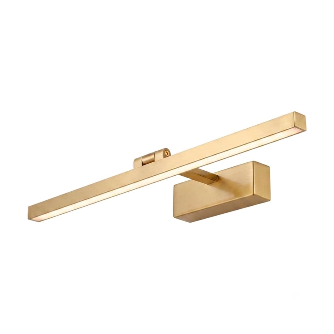 APLIQUÉ MURO LED STUDIO CUADROS 14W LUZ CÁLIDA (3000K) IP44 DORADO