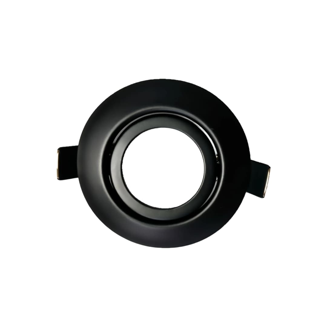 PORTA GU10 LED STUDIO ABATIBLE REDONDO DIRIGIBLE (SIN AMPOLLETA GU10) NEGRO