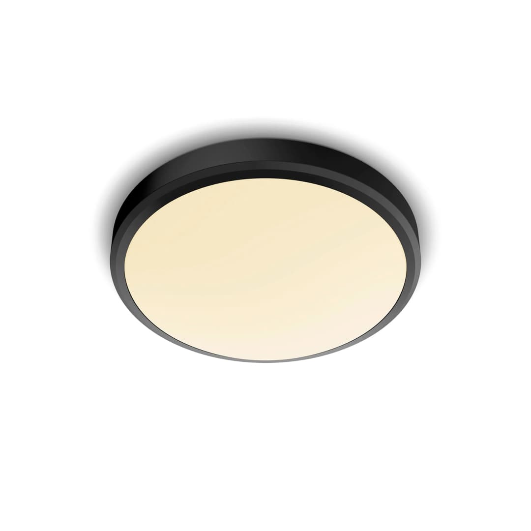 APLIQUÉ CIELO PHILIPS DORIS 17W LUZ CÁLIDA IP44 NEGRO (929002665101)