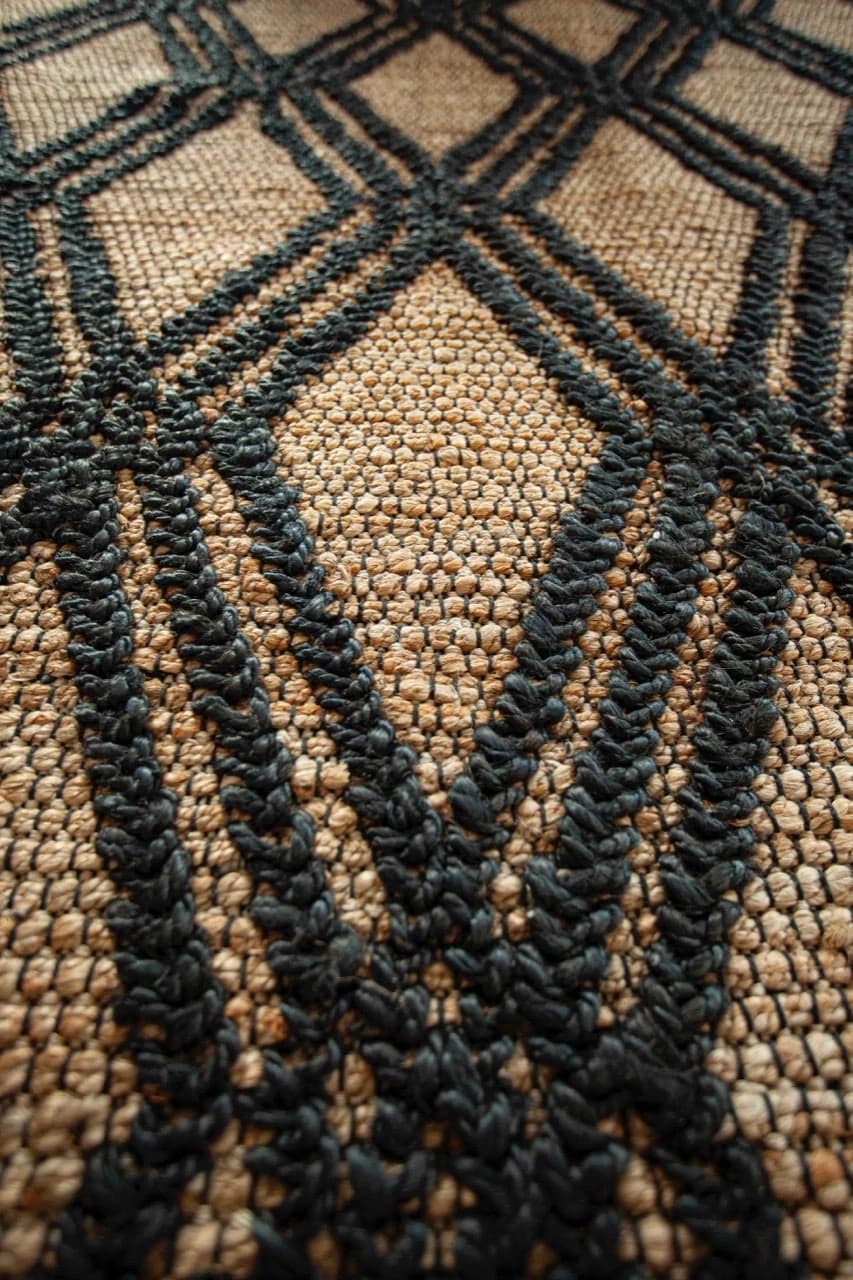 Alfombra Trenza Black